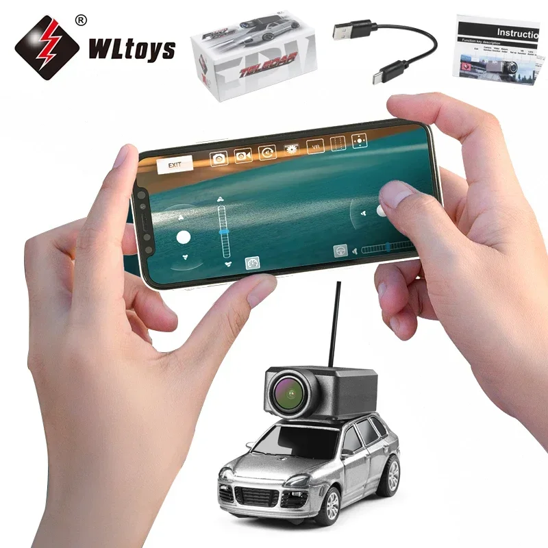 سيارات WLtoys 6401 Mini RC 1:64 مع كاميرا 720P FPV، تحكم في تطبيق Wifi، لعبة سيارة سباق RC جديدة 2025، هدايا للأطفال للأولاد والبنات #6