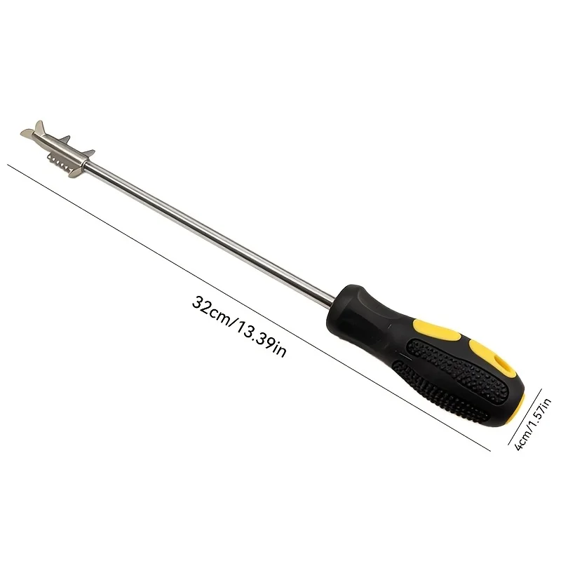 Multifunctional Car Tire Stone Remover Hook, Detachable Head Built-in Screwdriver, Ergonomic Handle, Quick Gravel Removal Reduce