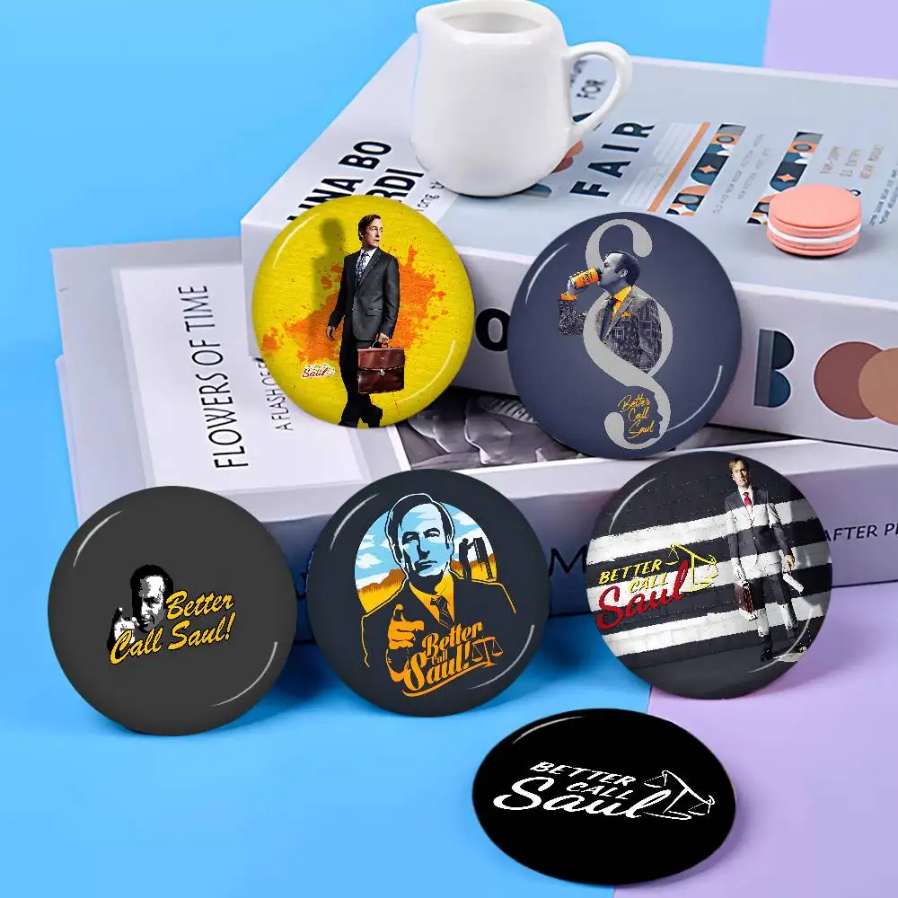 Drama Series B-Better C-Call S-Saul 58mm Cute Series Pins Funny Badge Interesting Cartoon Backpack Clothes Gift Accessory