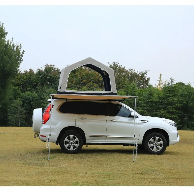 Folding car tent double self-driving tour car travel ceiling outdoor hard shell roof tent