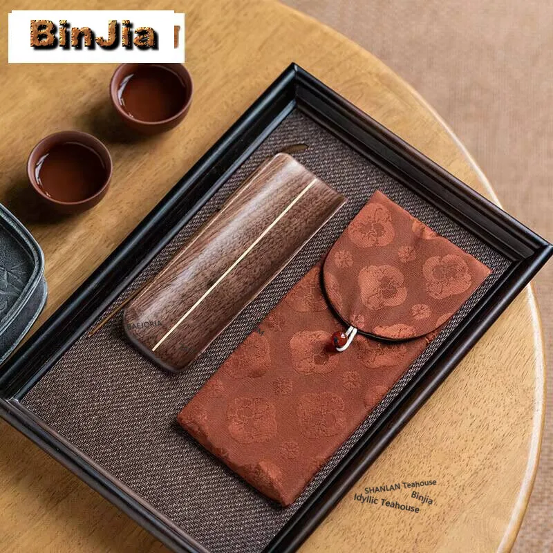 中国風木製茶杓エレガントな茶葉入れ容器茶葉ホルダーシャーヘ覚醒茶杓ドリンクウェアクラフト