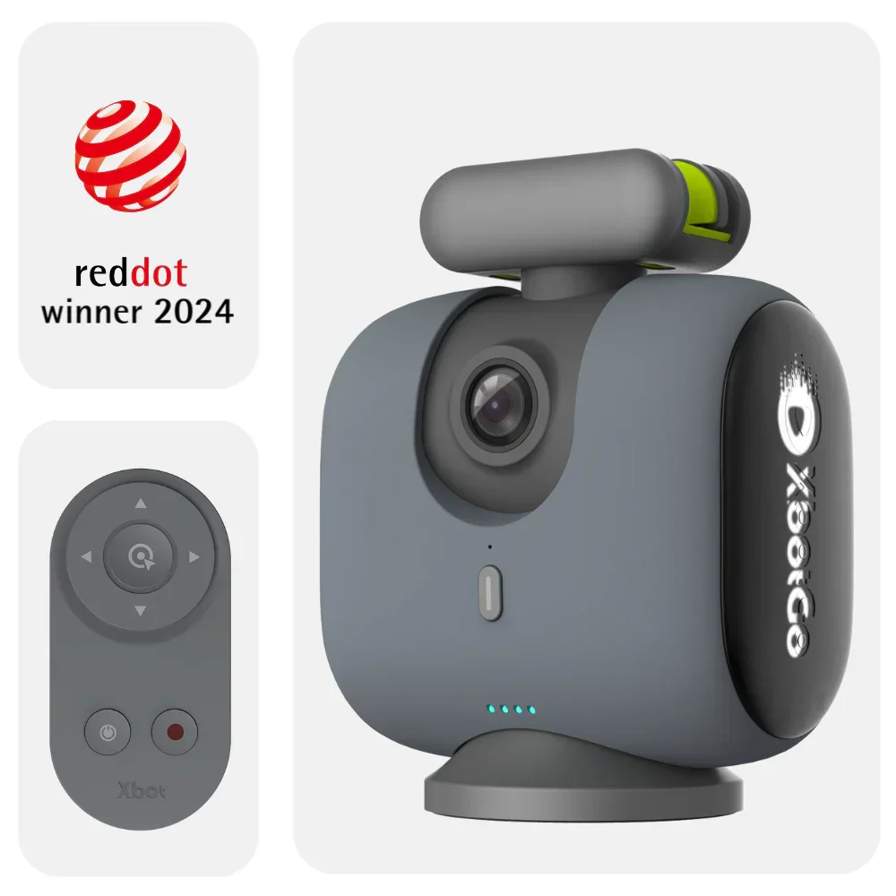 XbotGo Chameleon AI Auto Sportactiecamera - 4K 60FPS Voetbalcamera en basketbaltrackingcamera voor teamsporten, livestreaming, geen abonnement nodig, werkt met iOS & Android