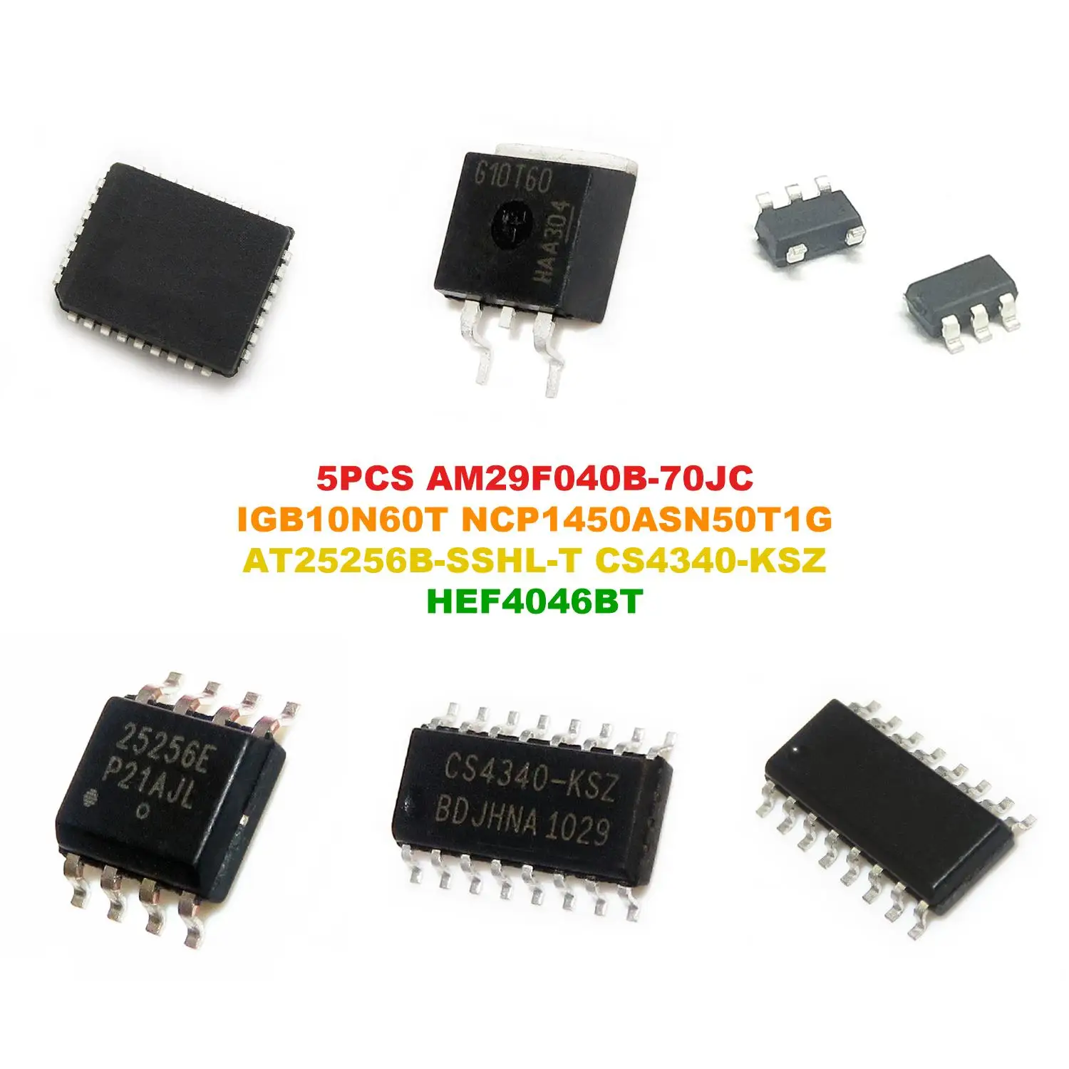 AM29F040B-70JC IGB10N60T NCP1450ASN50T1G AT25256B-SSHL-T CS4340-KSZ HEF4046BT