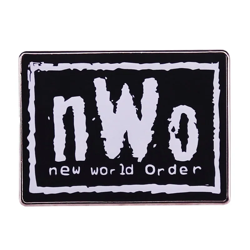 New World Order Logo Badge Wrestling Organizations nWo Brooch  Lapel Pins for Backpacks Enamel Pins Jewelry Accessories