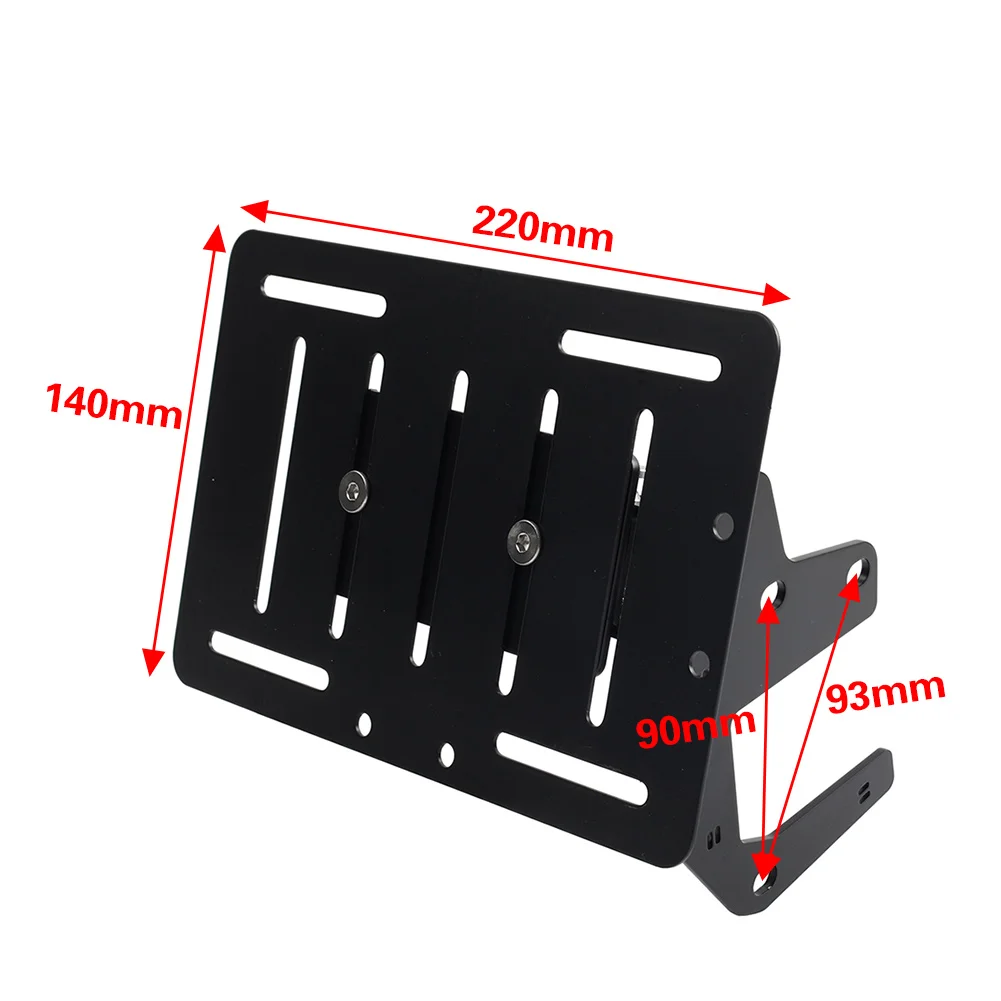 1Pc Motorcycle Side License Plate Holder Frame Bracket For Indian Ftr1200 2019 2020 2021 2022 2023 2024 2025 Iron Black