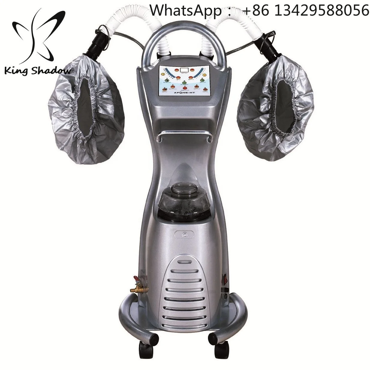 

Professional Hair Dryer & Steamer Ozone Hair Treatment Machine Modern Design in White Black for Salon Warehouse Mall Barber Shop