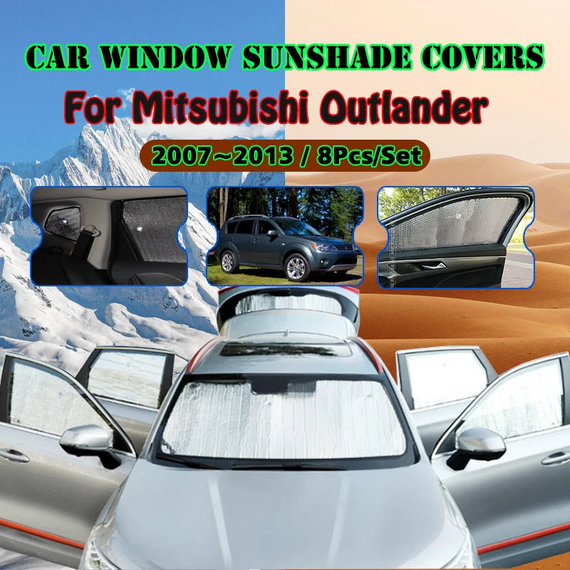 

For Mitsubishi Outlander CW ZG ZH 2007~2013 2010 Car Window Windshield Sunshade UV Protect Reflector Sun Shade Visor Accessories