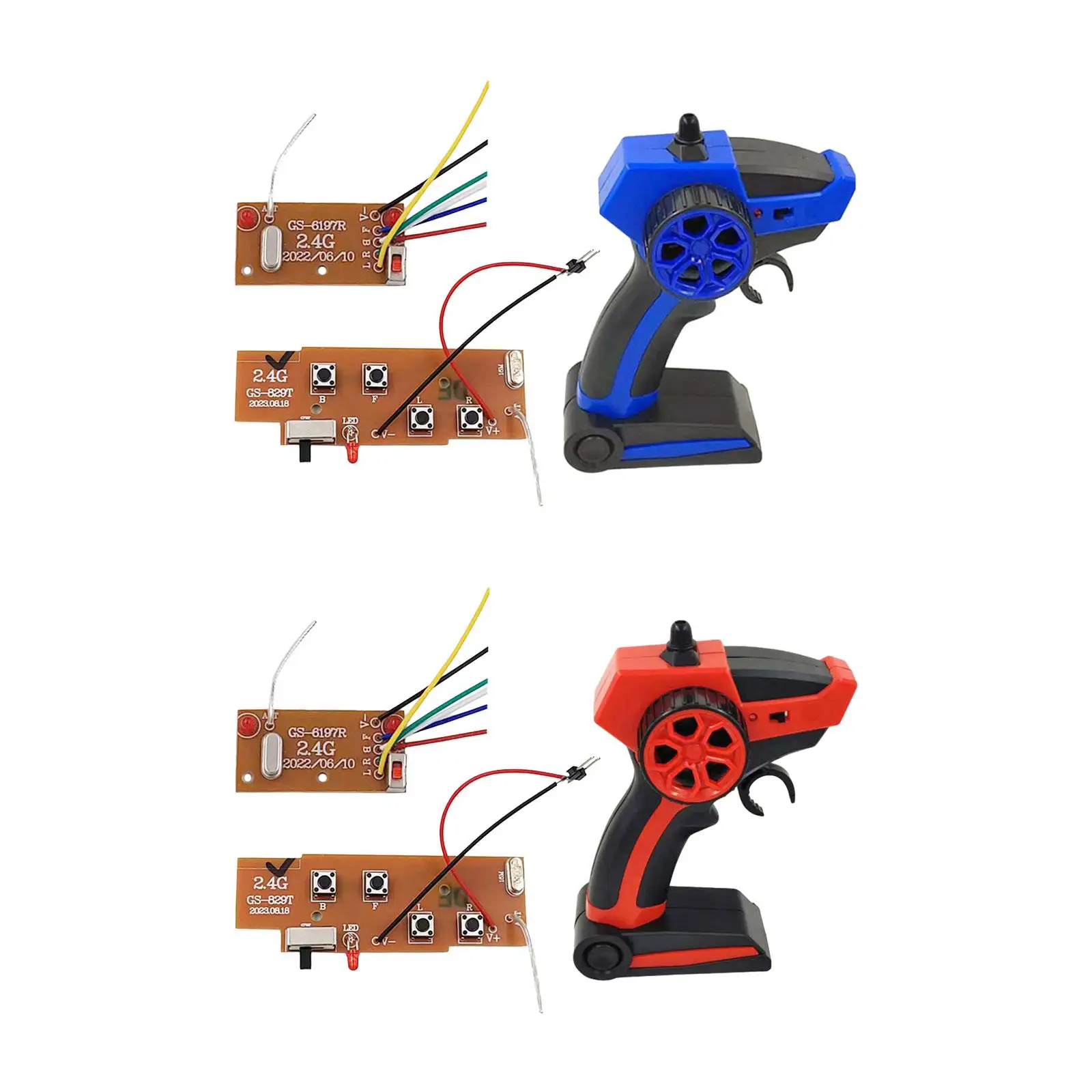 Remote Control Transmitter and Receiver Accessories Replacement 4CH Remote Control Module for Ship Tank Boats Model RC Hobby Car