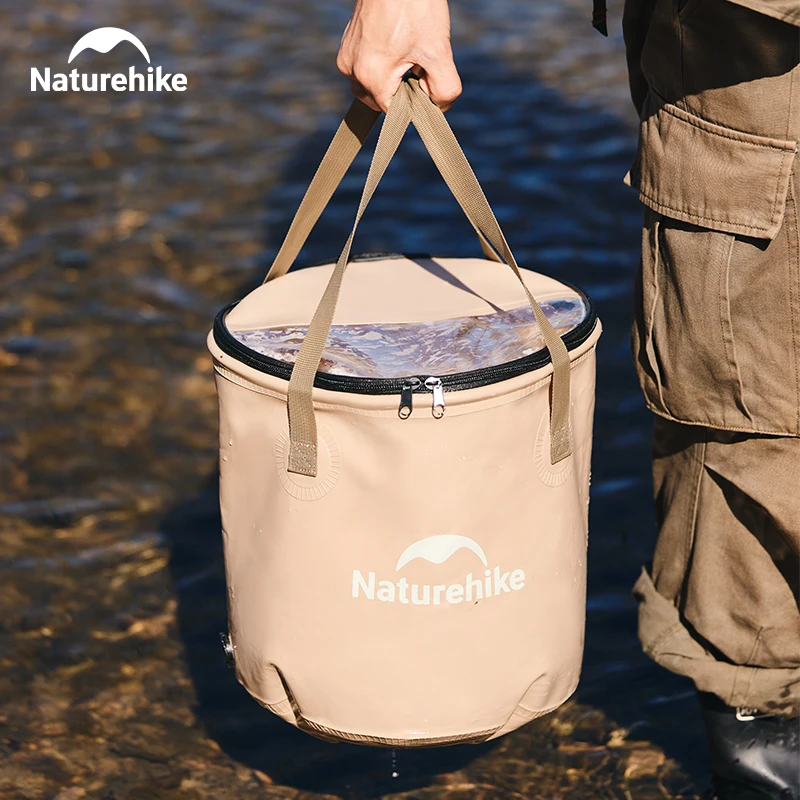 Naturehike 10/20L secchio pieghevole portatile borsa per la conservazione dell\'acqua da campeggio borsa per la conservazione rotonda all\'aperto per