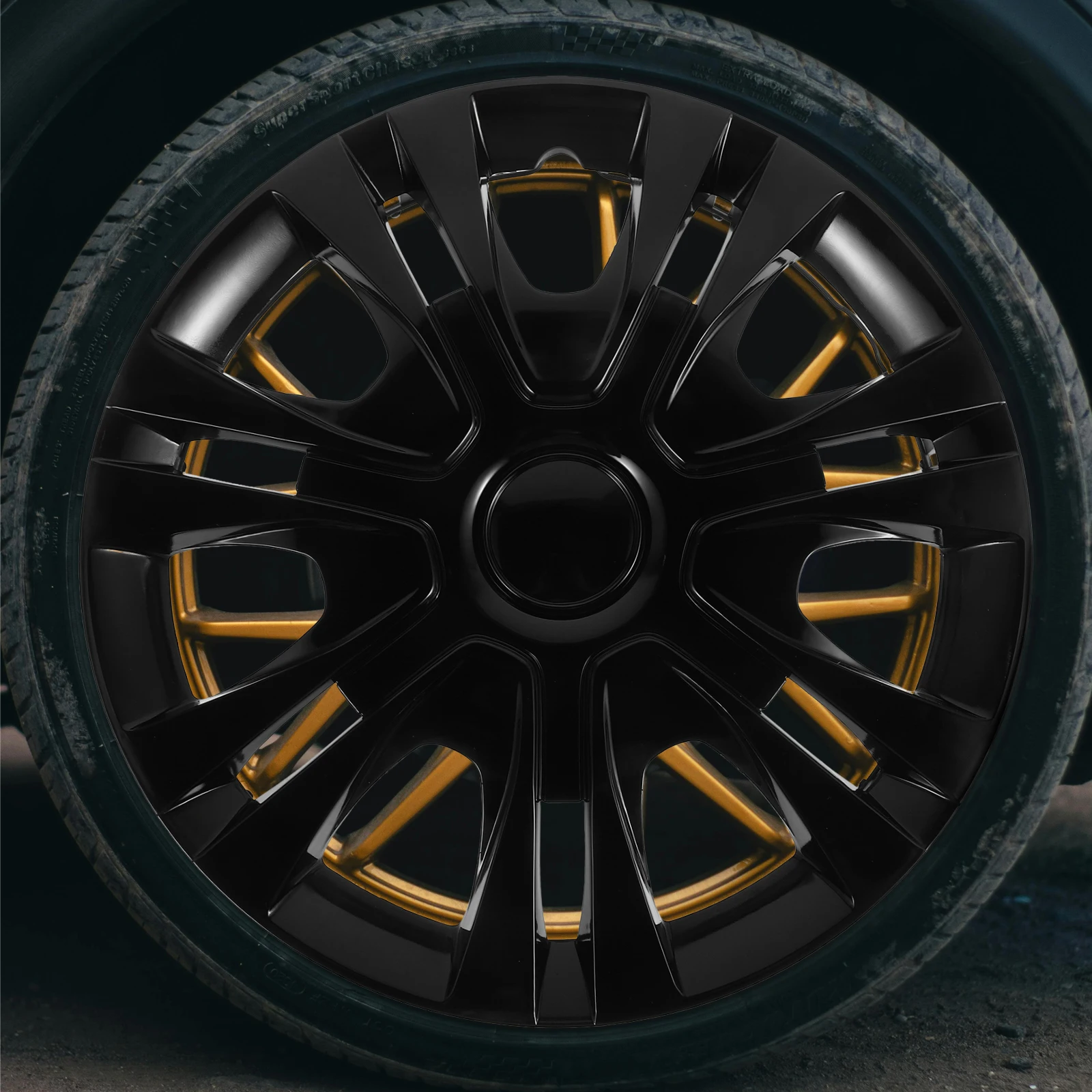 

1pcs 14 Inch Car Wheel Hub Center Caps Durable Explosion-Proof Easy Install Stylish Rim Cover Hubcaps For Cars Golf Carts