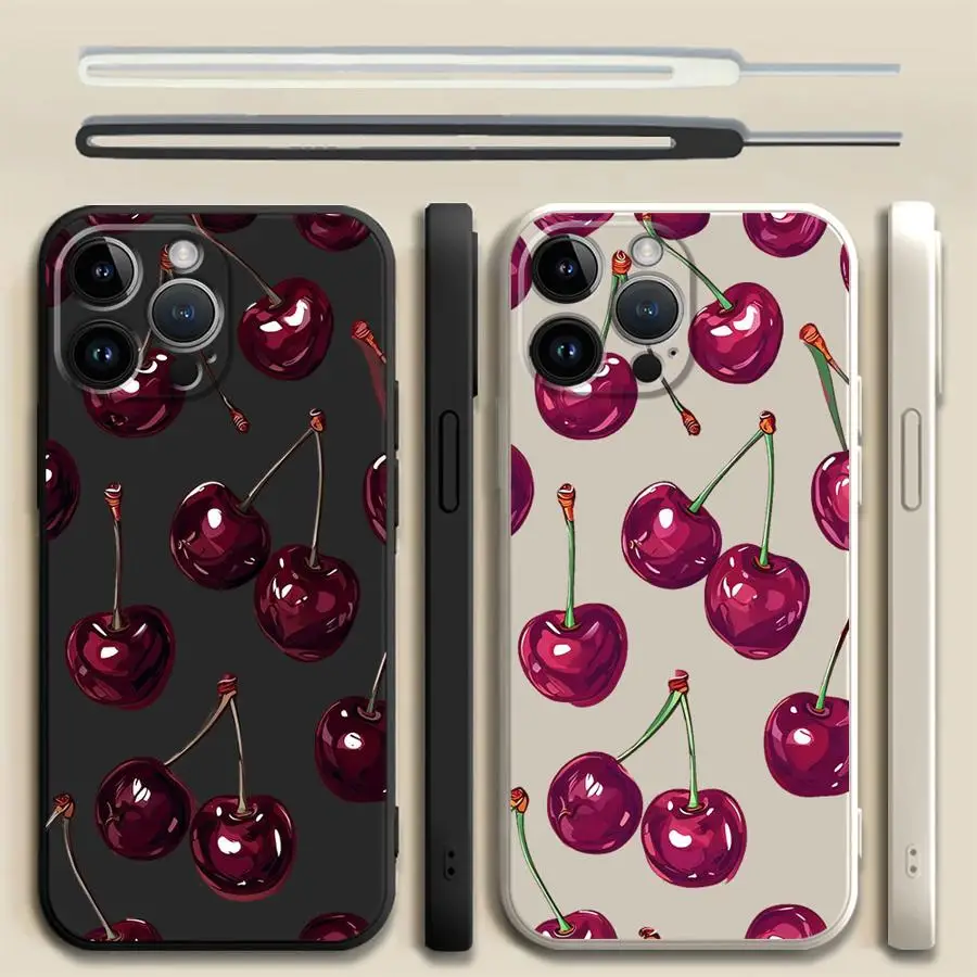 حافظة هاتف بغطاء ناعم لهاتف Xiaomi Mi 10T 11T 12T Pro 13 11 12 Lite بنمط الكرز الكرتوني #1