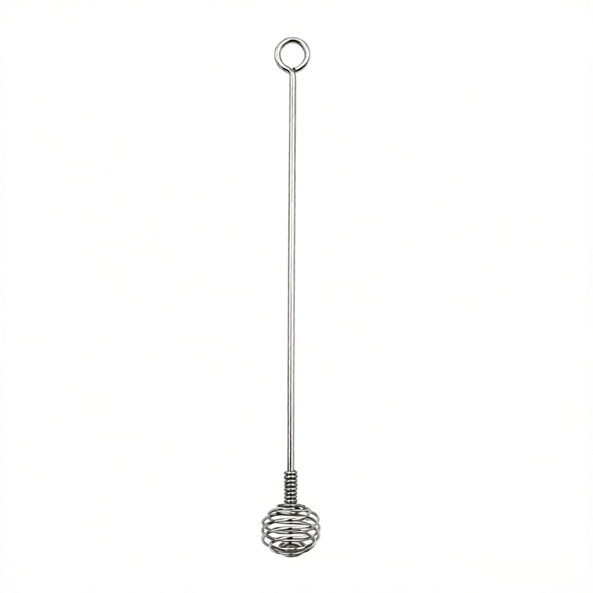 Mélangeur à miel en acier inoxydable de 21,5 cm, mélangeur à sirop et confiture avec design en spirale, ustensile de cuisine ergonomique et durable pour le café, le thé et la pâtisserie maison