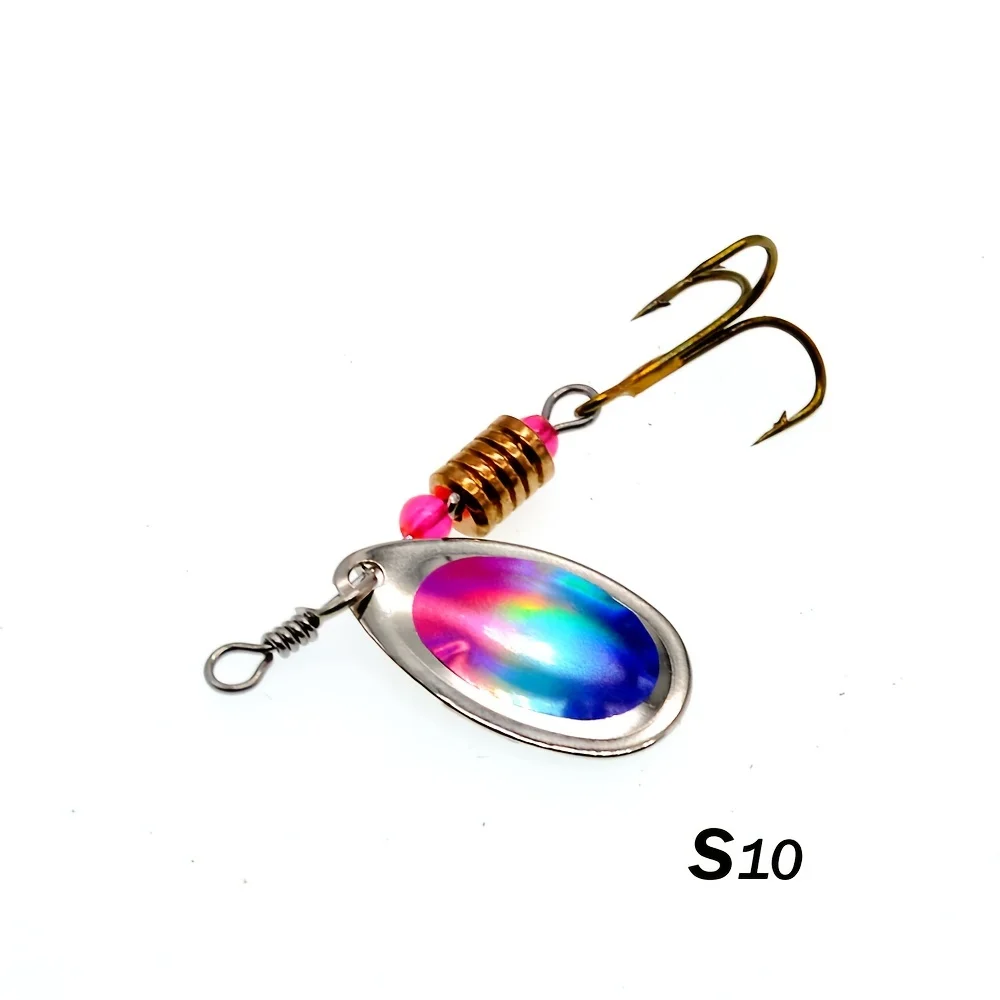 10 sztuk/zestaw Waterdrop metalowa łyżka Spinner przynęta wędkarska z haczykiem zestaw sztucznych przynęt do słodkiej i słonej wody — zdjęcie 7