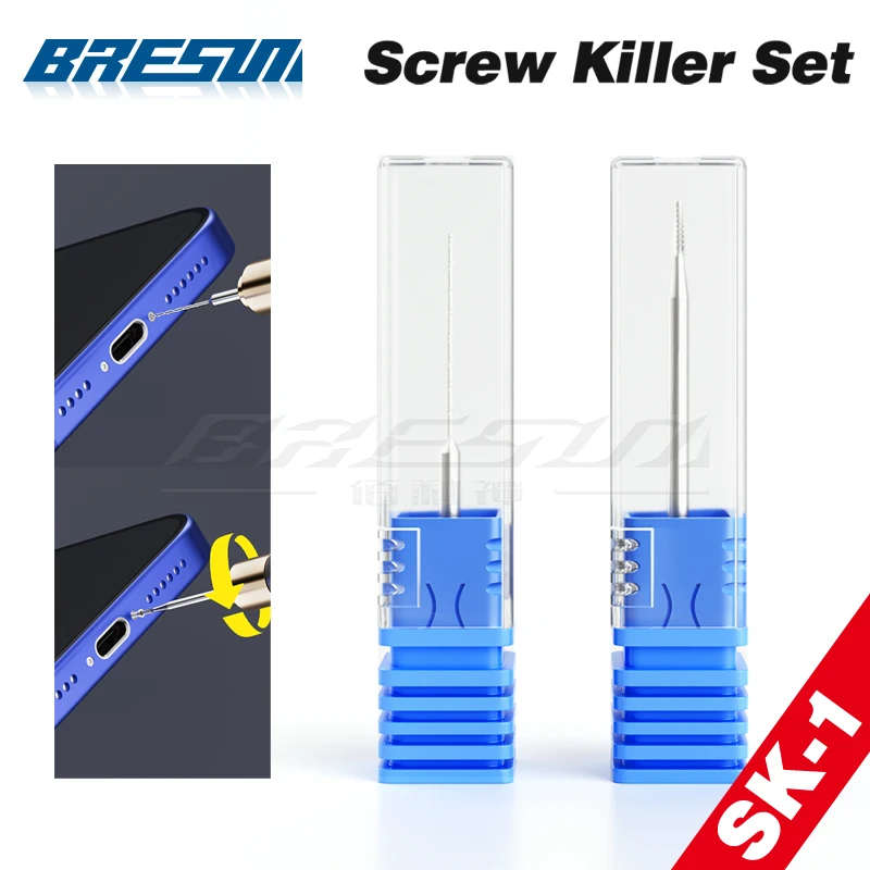 

Сверло для извлечения винтов Bresun SK-1, используемое для зачищенной печатной платы телефона, инструмент для ремонта винтов материнской платы, профессиональный набор
