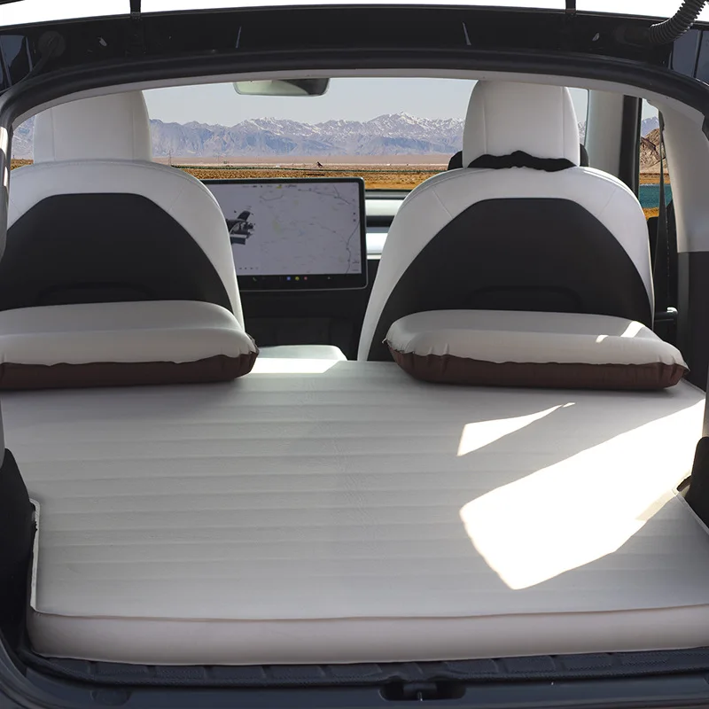 Outdoor Car Air Mattress Tesla Model-Y Auto-inflatable Sleeping Mat SUV Trunk Self-driving Travel Automatic Inflatable Mattress