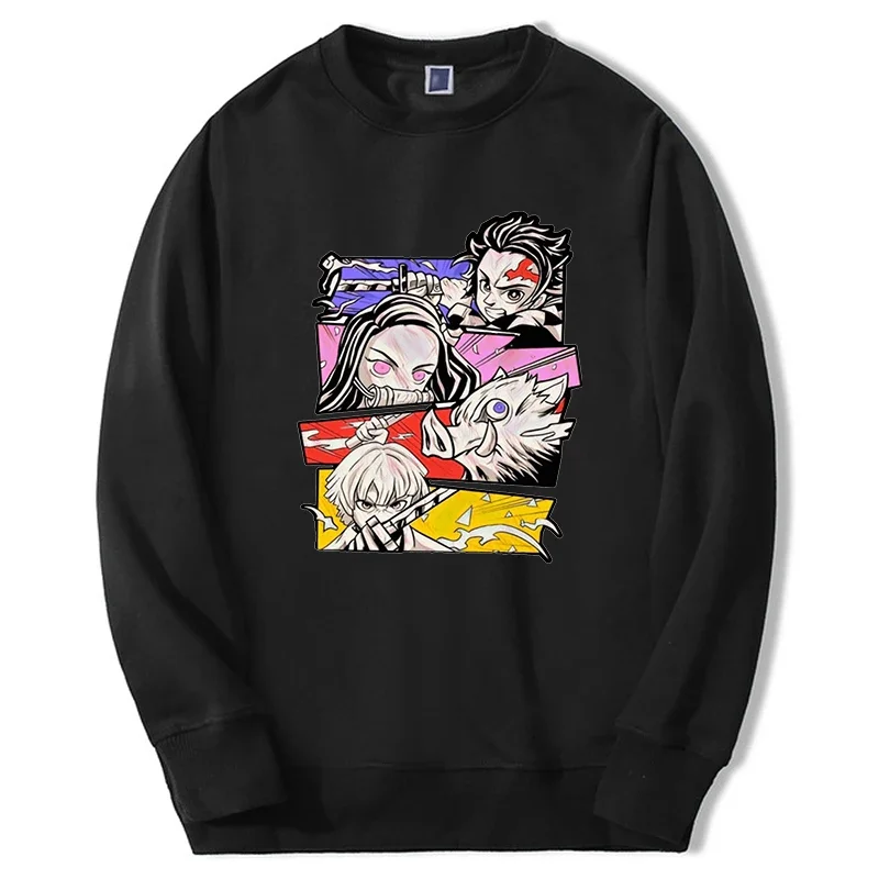 

sweatshirts hoodies mens tanjirou Japan Mangas anime graphic 2024 sudaderas round neck hip hop round neck moletom