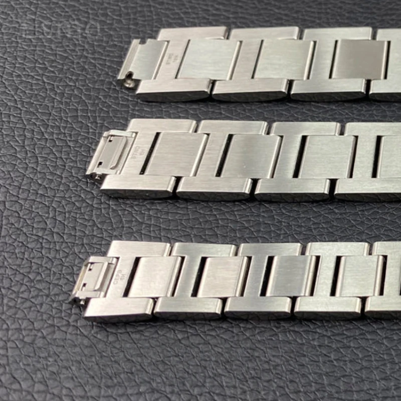 For Cartier Ballon Bleu De Series Watchband Men Women 28 Steel Strap 42mm33 Bracelet 36 Convex Interface Solid Steel Watch Strap