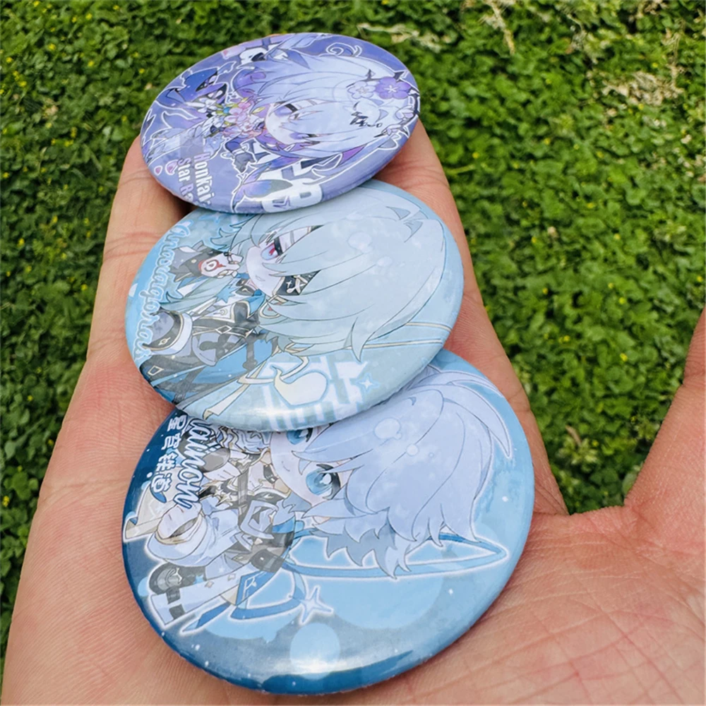 Game Honkai: Star Rail Castorice Anaxagoras Phainon Cosplay Costumes SPTE Tin Plated Pin Badge Accessories Pendant Prop