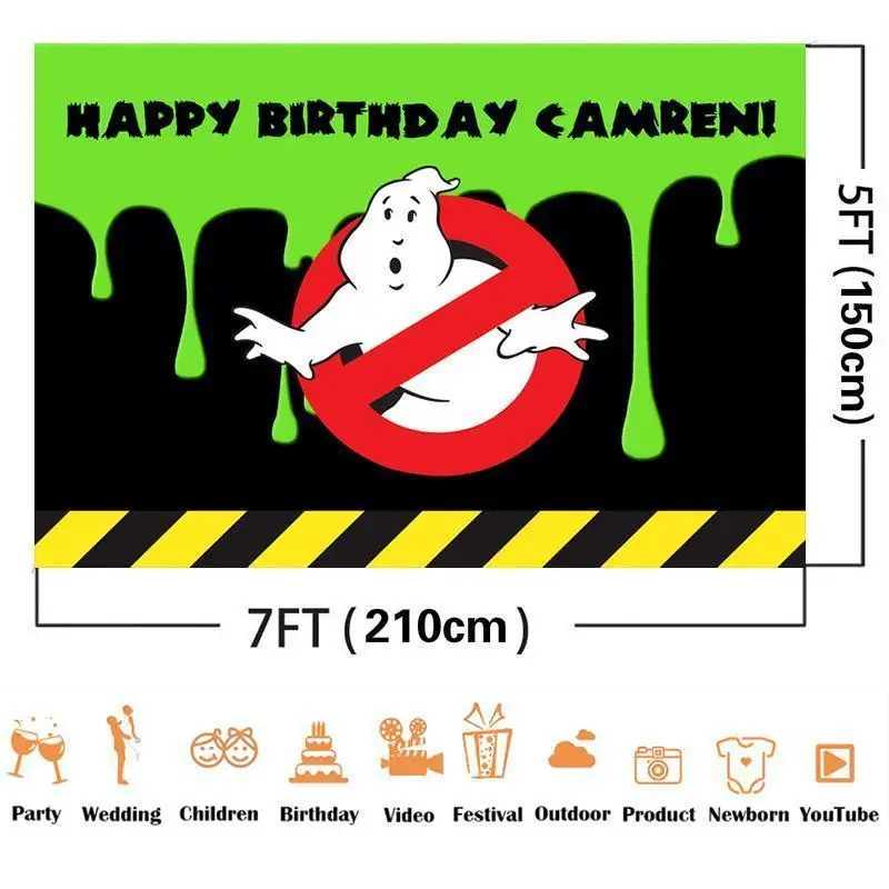 Fondo Verde de dibujos animados para sujetar el cinturón de seguridad, tela decorativa para fiesta de cumpleaños de niño, estudio de fotografía Digital