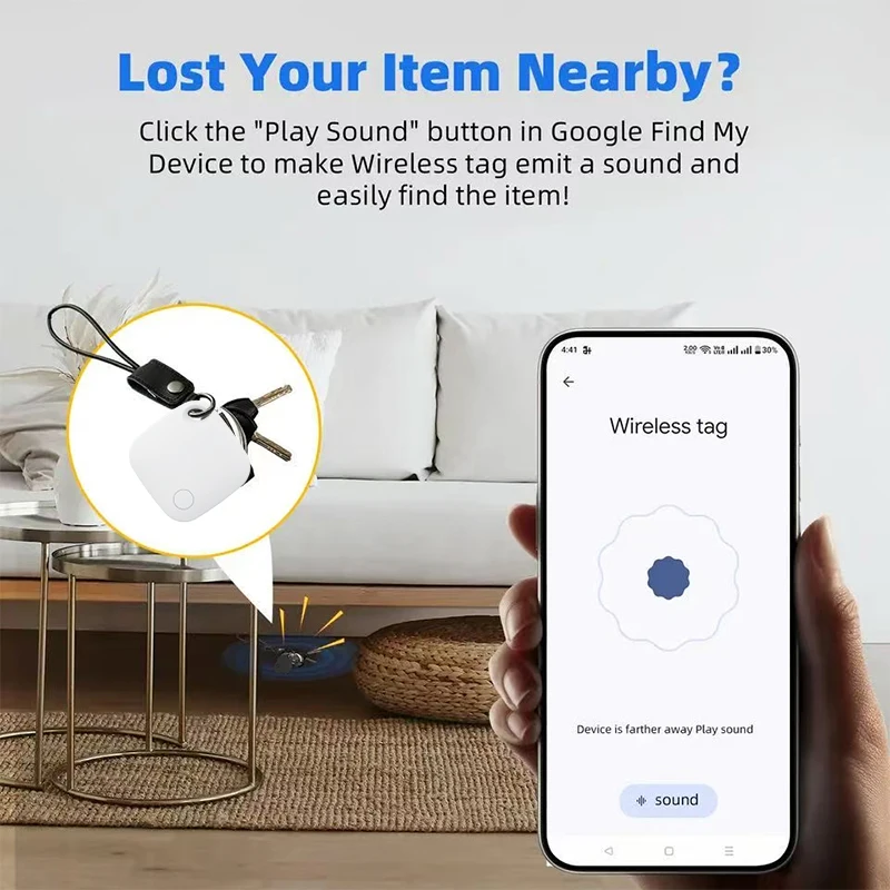 جهاز تتبع RSH GPS عبر تطبيق Google Find Hub، علامة معتمدة لـ Android Finder المتوافقة مع Samsung Pixel Xiaomi VIVO للاستخدام الخارجي #2