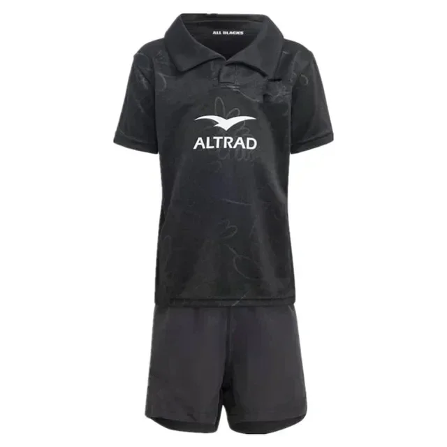 20024 New Zealand All Blacks Rugby Jersey Kids - Men\'s Size: S-5XL（Print Custom Name Number）