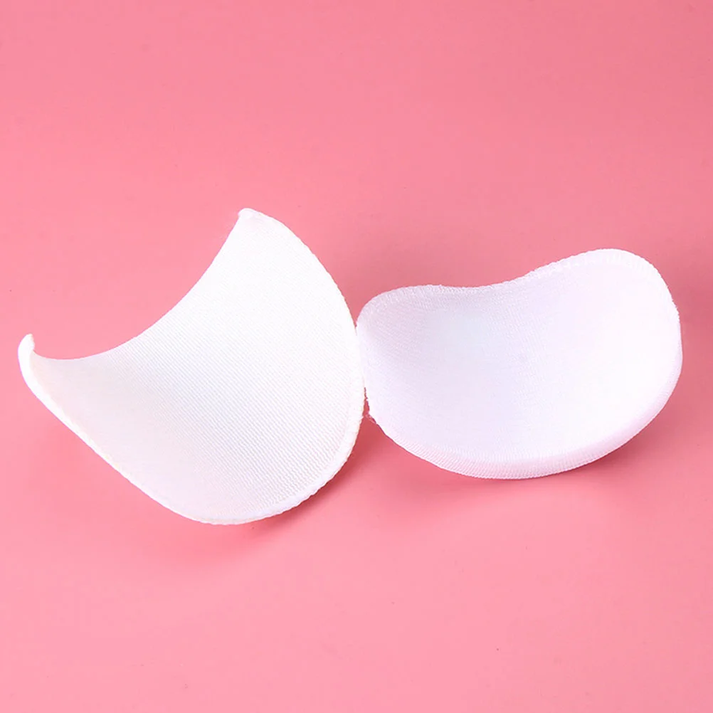 20 Pairs Sponge Shoulder Pads Replacement White Blouse for Women Cushions Skirts One-piece Pants Padded