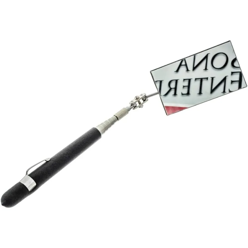 

Telescoping Mirror, with Cushion Grip Handle, Adjustable, Pivoting 2x3.5 Inch Mirror, Telescoping Rectangular Mirror