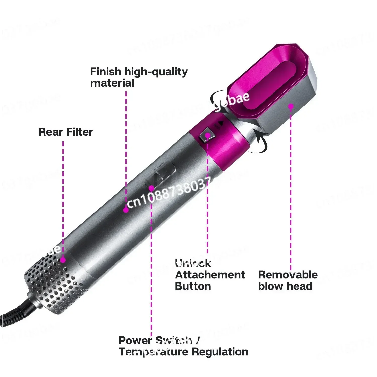 Automatic Hair Suction Air Roll Appliance Curl Hair