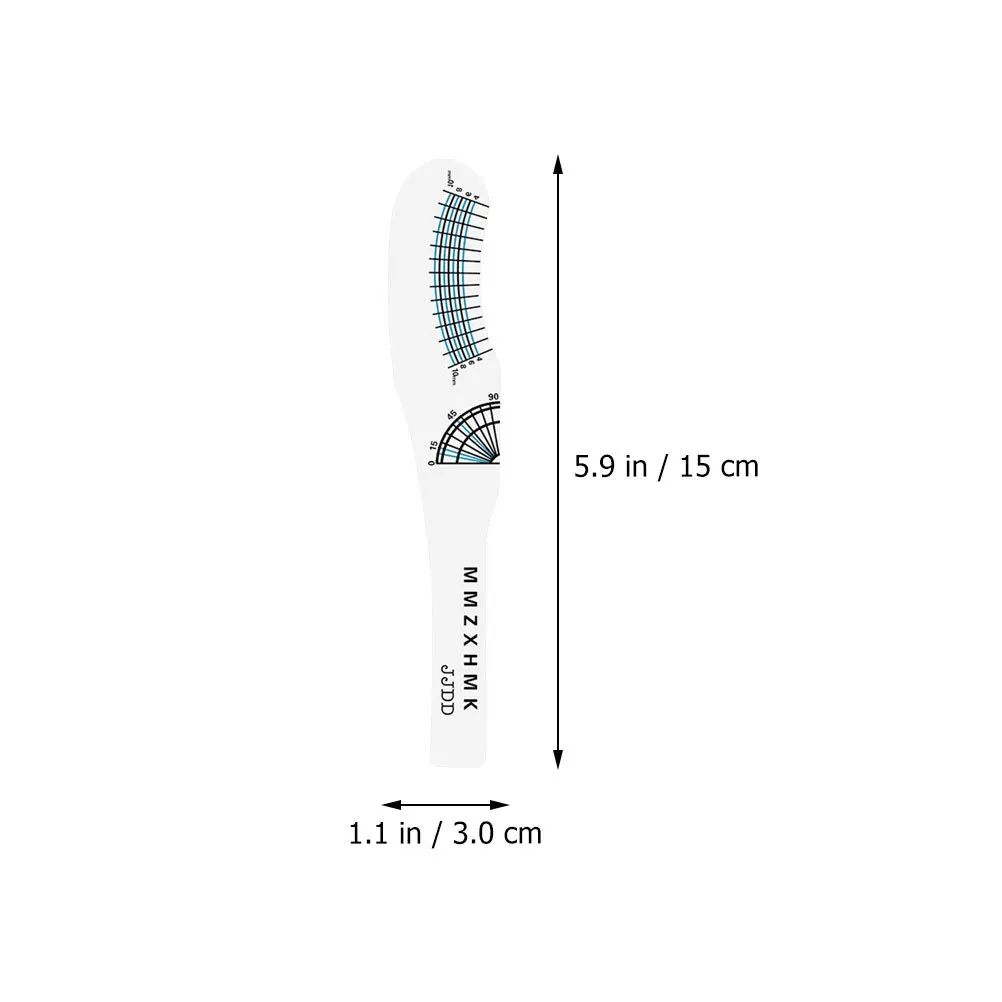10 قطعة مسطرة الرموش المهنية لاش أداة قياس الرموش طول الشباك درجة مسطرة قياس لاش تمديد لوازم #5