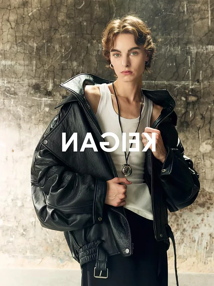 레트로 양가죽 자켓 여성용 헤비 워크 더블 레이어 칼라 - Leather Work Jacket Women'S 리뷰 및 가격