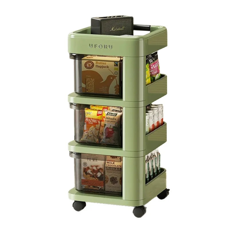 

Shelf trolley Household baby items storage Living room Bedroom floor