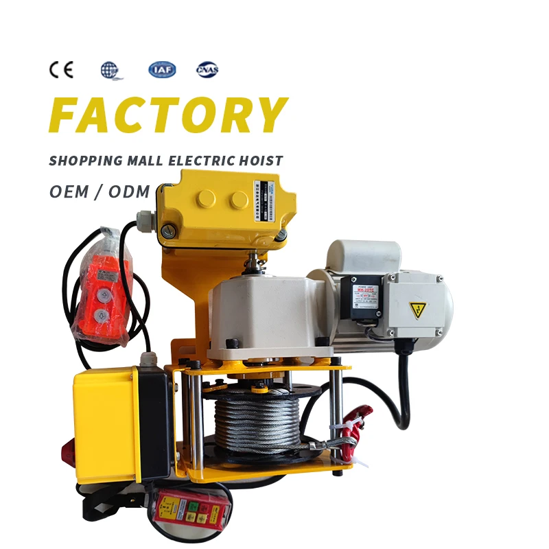 

Small Winch Silent Can Be Used in Shopping Malls Museums Atrium Hanging Fixtures with the Cable Integrated Machine