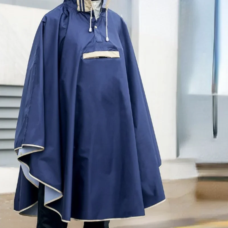 Adult Raincoat Cape Type Advanced Impermeable Poncho Bike Motorcycle Riding Raincoat Design for Men and Women
