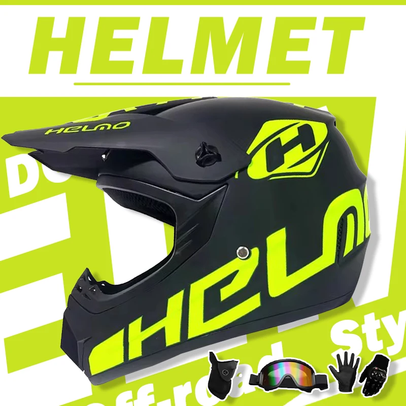 Motocross & Dirt Bike Racing Helmet Set - Helmets for Off-Road, MTB, and Speedframe Adventures