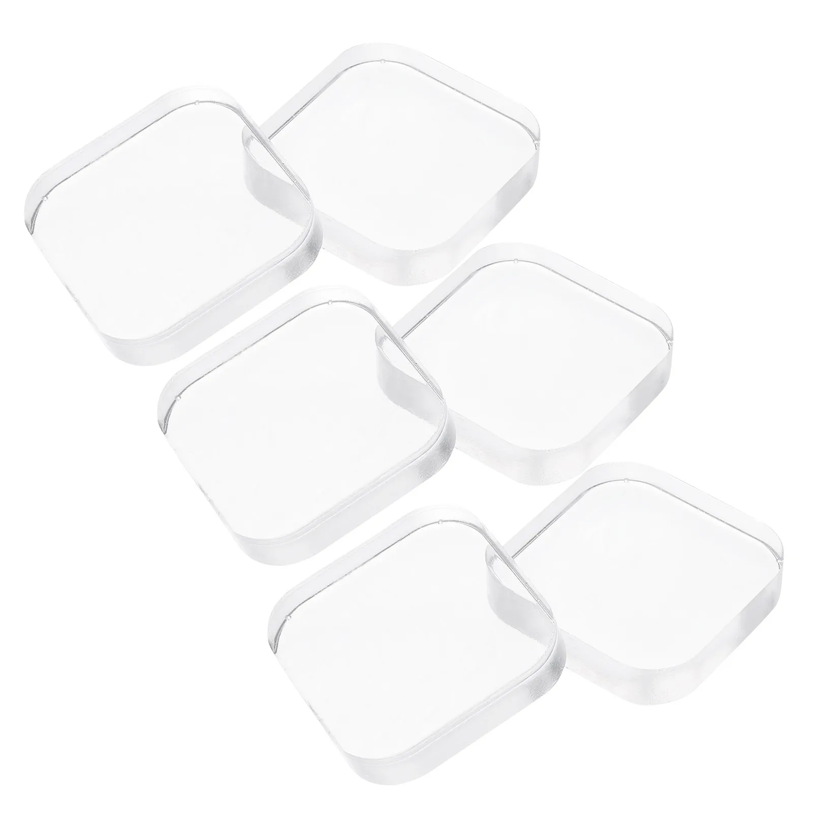 

Набор из 6 прозрачных полиуретановых дверных стопоров-протекторов для стен, квадратные амортизирующие бамперы для дверных ручек, защита стен для автофургонов и холодильников