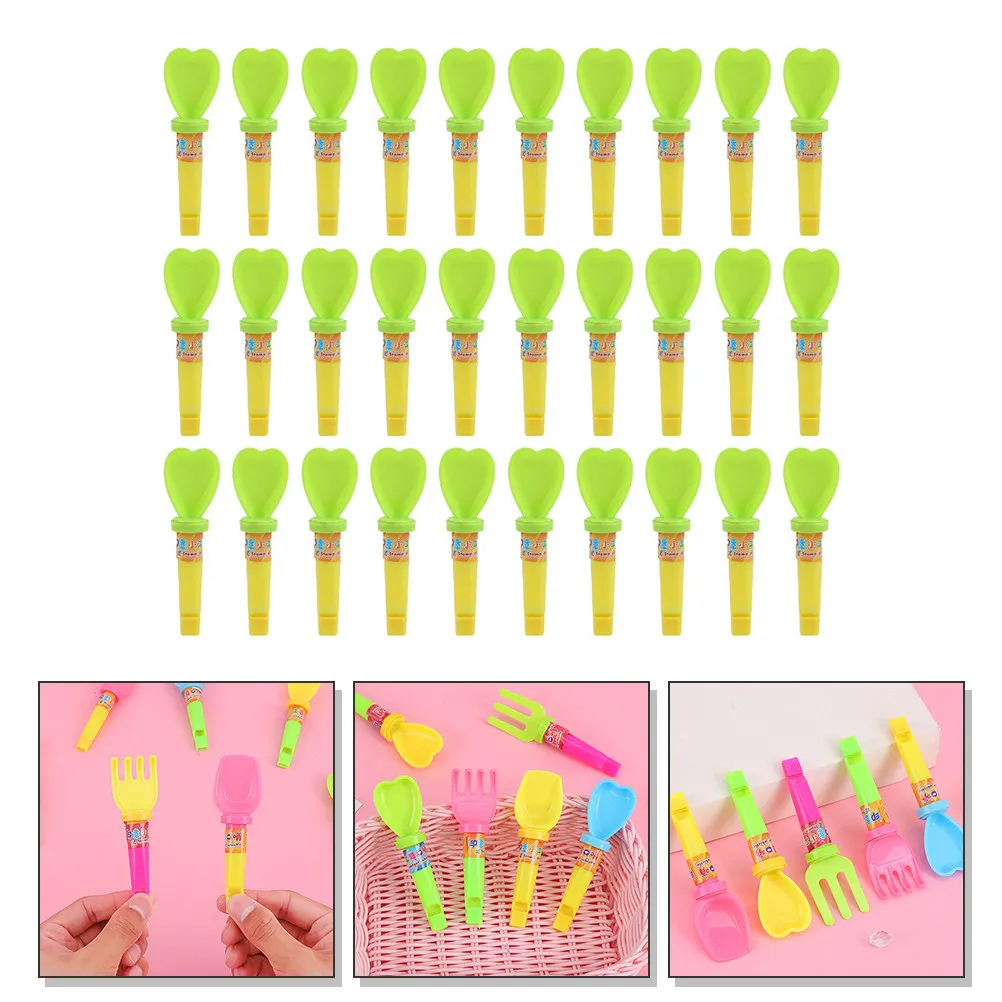 

30 шт. свистков в форме лопатки, высококачественный пластиковый детский инструмент для вечеринок, школ, путешествий, забавный звуковой прибор, детский свисток