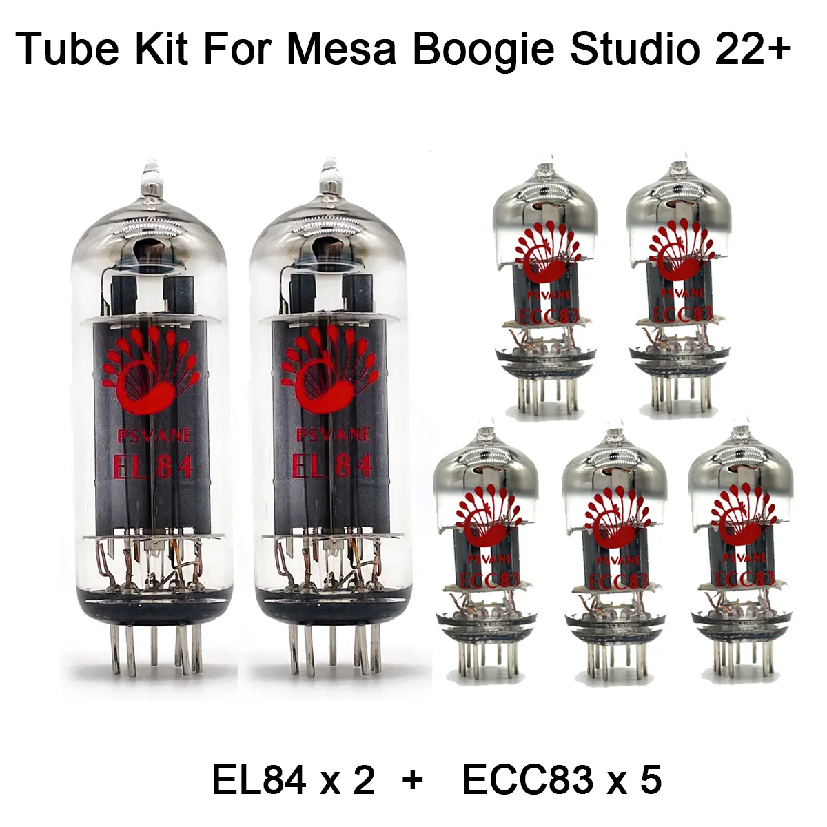 

Valve Tube Kit For Mesa Boogie Studio 22+ Guitar AMP Cabinet PSVANE 2PCS EL84 5PCS ECC83 Power Tube Vacuum Tube Audio Amplifier