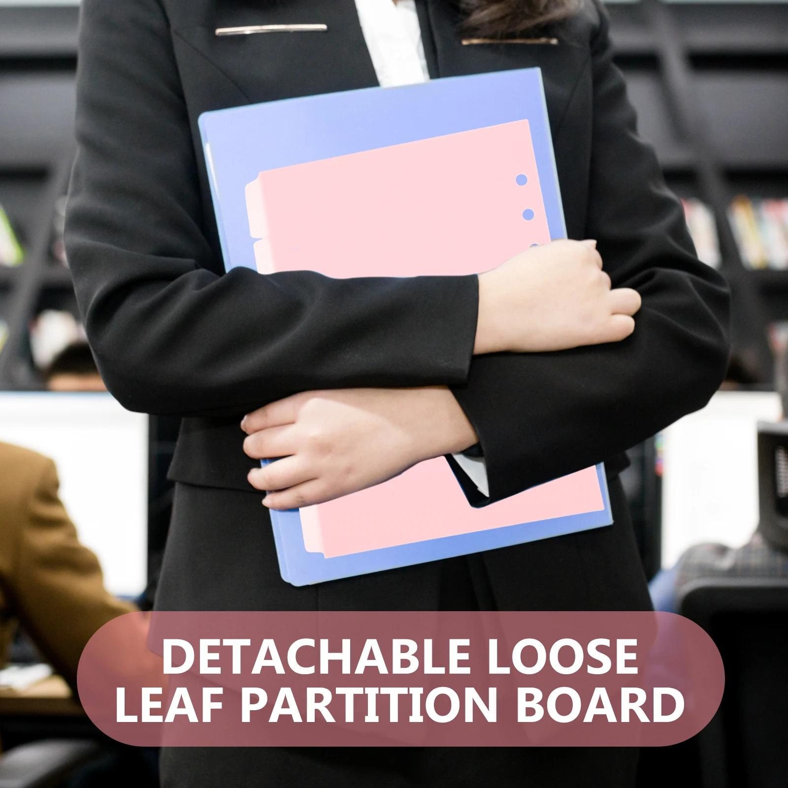 6 個ピンク A5 サイズ分離タブノートブックページバインダーディバイダーバインダーディバイダーマーカー PP