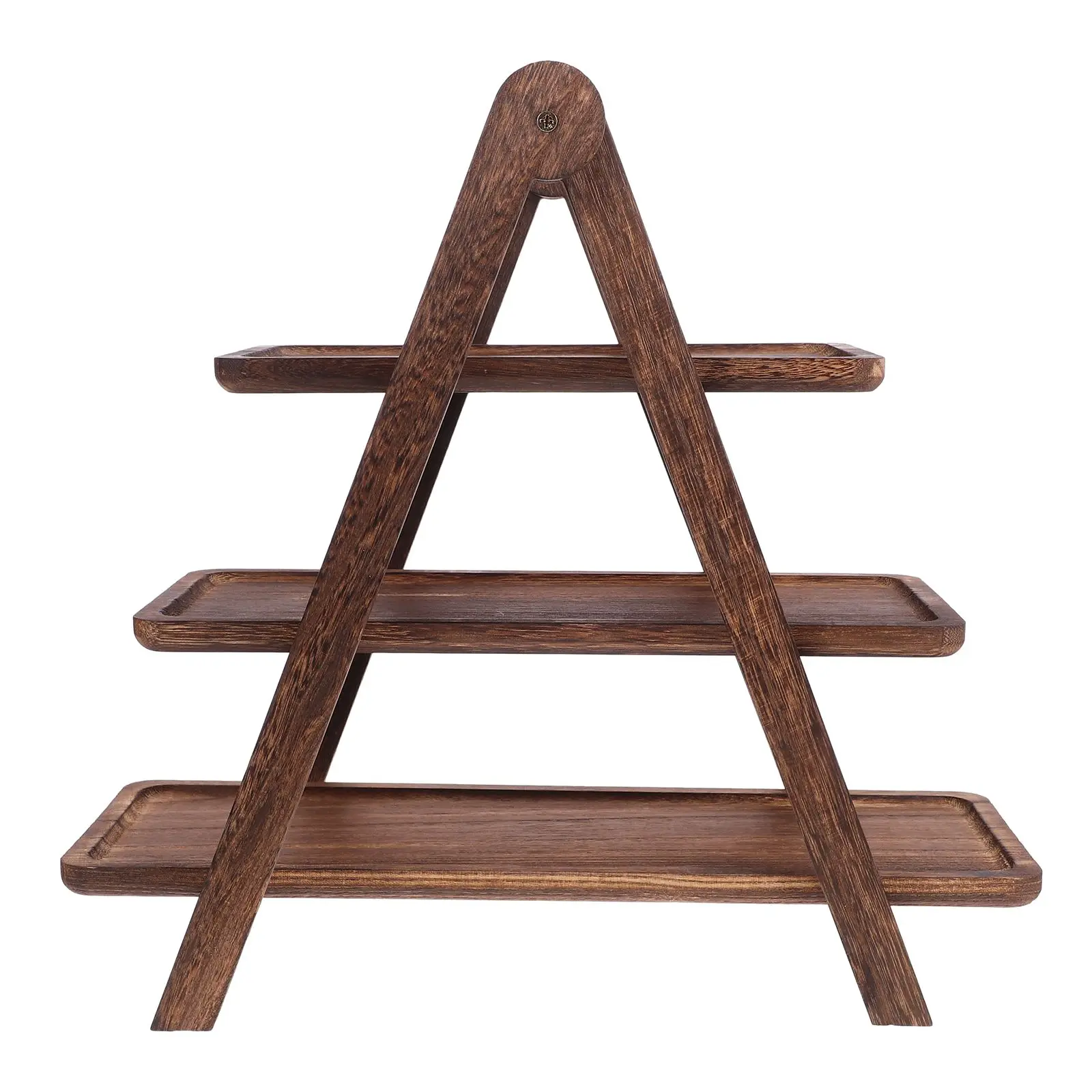 

Wooden Storage Rack 3 Layers Food Display Stand Kitchen Pantry Side Dish Shelf Trays Multilayered Design Home Decor