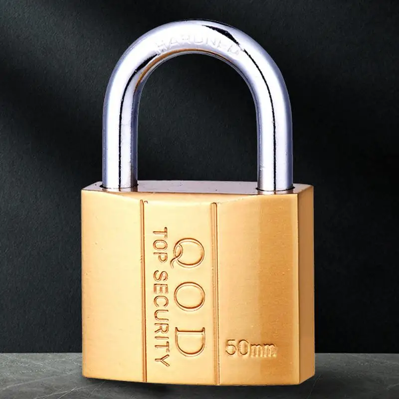 قفل نحاسي حقيبة أمتعة خزانة أقفال لوحة أمان عالية مع 3 مفاتيح لخزانة الأمتعة أجهزة تحسين المنزل #4