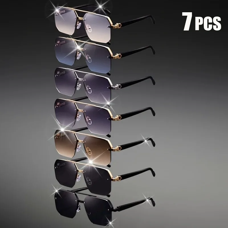 7 أزواج من النظارات الكلاسيكية الرجالية متعددة الوظائف ذات الشعاع المزدوج المربعة هي الاختيار المثالي