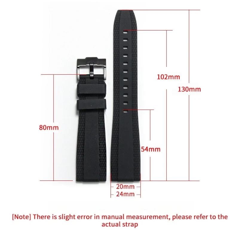 Universal Rubber Watch Band For Breitling Superocean Avenger Navitimer Premier Silicone 20mm 22mm  Seiko Watch Strap view 6