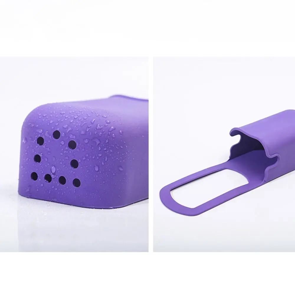 ที่วางแก้วซิลิโคนน่ารัก ความจุขนาดใหญ่ กระเป๋าเก็บของในครัวแบบพกพาพร้อมรูระบายน้ำ กระเป๋าเก็บขวด