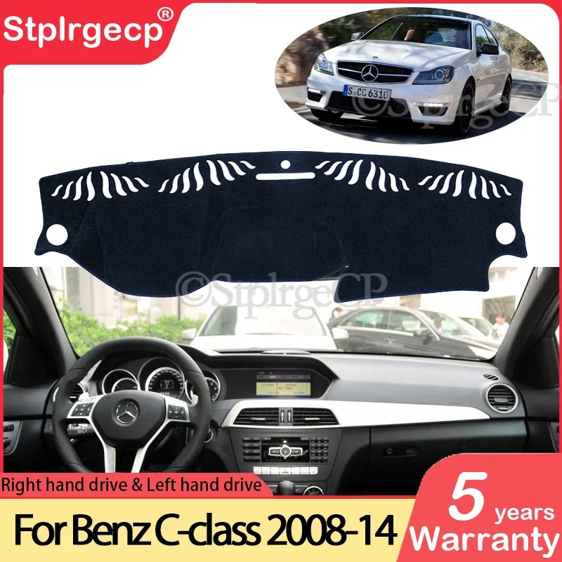 

Противоскользящий коврик для Mercedes Benz C-Class W204, коврик для приборной панели, солнцезащитный козырек, коврик для приборной панели, аксессуары C-Classe C180 C200 C220 C250 C300