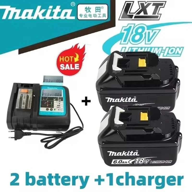 100% Original Makita Rechargeable LED Lithium-ion Battery,18V 3/5/6Ah BL1860B BL1860 BL1850 BL1830 BL1815 Original Tool Battery