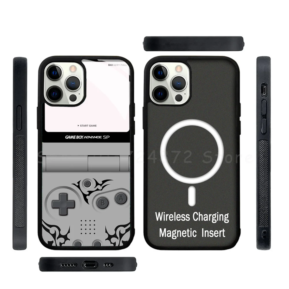 G-Gameboy Phone Case Strong Magnetic For IPhone 15 14 13 Pro Max Mini Alex Mirror For Magsafe Wireless Charging Cover