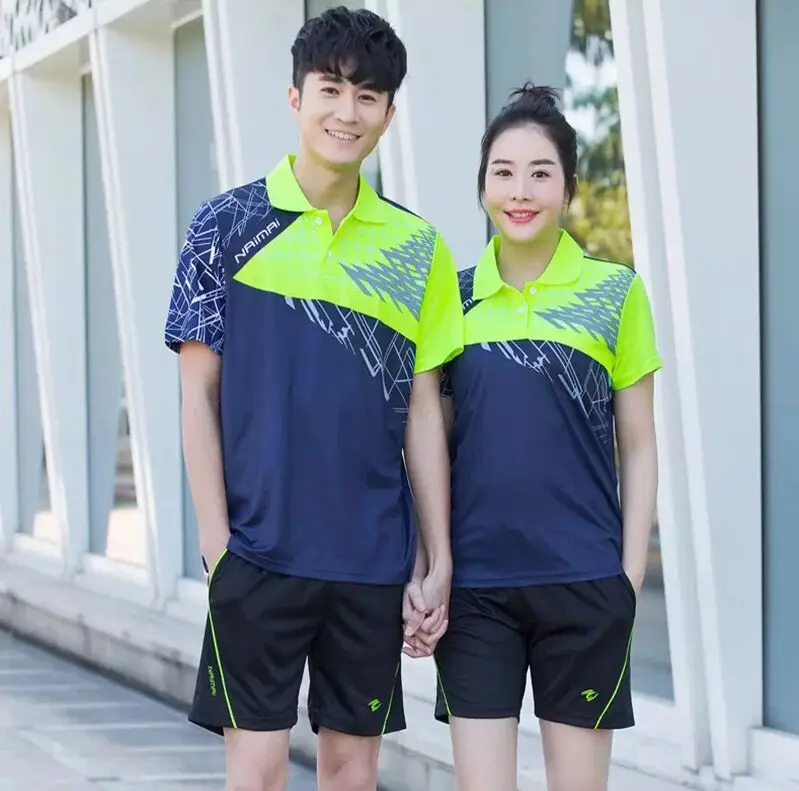 New Female / Male's Tennis shirt , badminton clothes women , Elastic Ping Pong Youth Kit , camiseta badminton , Tennis Shirts