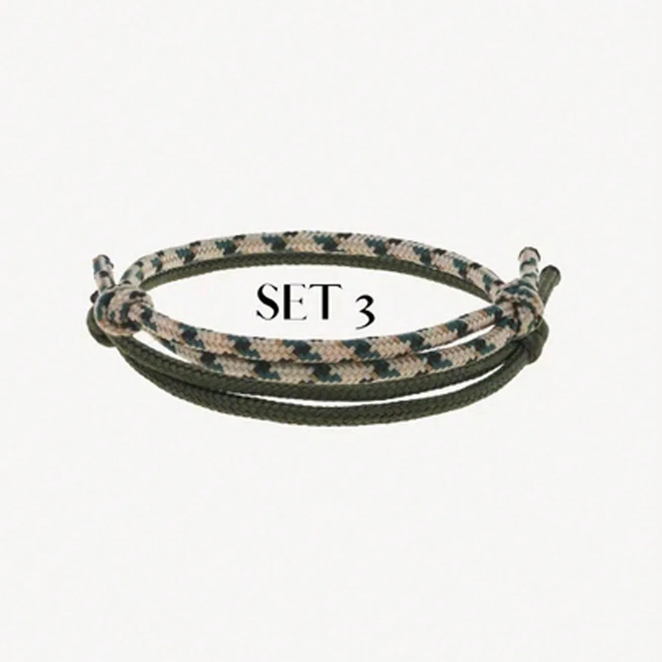 مجموعة أساور سيرفر للرجال والنساء مصنوعة يدويًا لمهرجان بوهو الصيفي والمجوهرات المقاومة للماء من القطن هدية عيد ميلاد #3