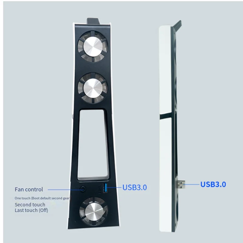 

RGB Light Cooling Fan For PS5 Slim Console With 3 Fans USB 3.0 Port Quiet Cooling System For PS5 Slim Gaming Accessories