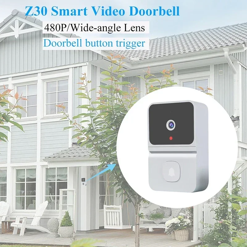 Wireless Smart Visual Doorbell 2-way Intercom Infrared Night Vision Remote Monitoring Security System Wifi Video Door Bell Cam